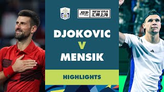 Novak Djokovic vs Jakub Mensik QuarterFinal Highlights  Rolex Shanghai Masters 2024 [upl. by Asalocin439]