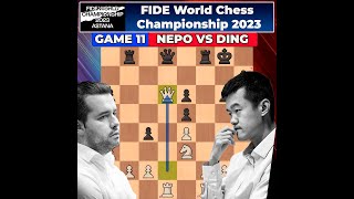 Ding Liren vs Ian Nepomniachtchi  GAME 11  FIDE World Chess Championship 2023  April 24 2023 [upl. by Ahsilrak583]