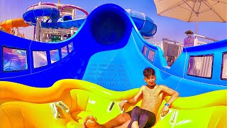 The Shockwave  HydroMAGNETIC Water Coaster Ride  Aquaventure Waterpark Dubai [upl. by Cirred]