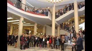 Flash mob  NABUCCO  30 lat w Teatrze Wielkim w Łodzi [upl. by Anos]