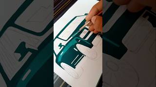 Rolls Royce Drawing Part 2 ✨ art drawing howto easy sketch painting rollsroyce car shorts [upl. by Minni]