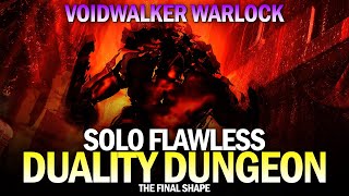 Solo Flawless Duality Dungeon in The Final Shape Voidwalker Warlock Destiny 2 [upl. by Haldane316]