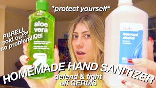 HOW TO MAKE HAND SANITIZER Create Your Own Purell Substitute At Home [upl. by Eimareg]