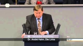 André Hahn DIE LINKE stimmt gegen Bundeshaushaltsentwurf 2015 im Bereich Geheimdienste und Sport [upl. by Annotahs]