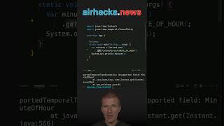 How to Get Minutes From Instant java shorts coding airhacks [upl. by Amye]