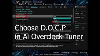 Overclock RAM  Asus TUF Gaming motherboard [upl. by Jasper549]