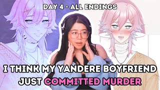 My Yandere Boyfriend Is A Killer  14 Days With You  DAY 4  Yandere Dating Sim Game [upl. by Kyle]