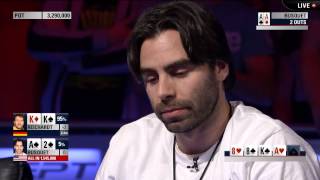 EPT 11 Key Hand Busquet vs Reichardt Runner Runner Full House – EPT100 Barcelona  PokerStars [upl. by Noinatrad686]