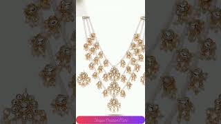 ZAVERI PEARLS Ethnic Kundan amp Pearls Multi Layers Bridal Necklace Set For WomenZPFK8689 [upl. by Jahdol650]