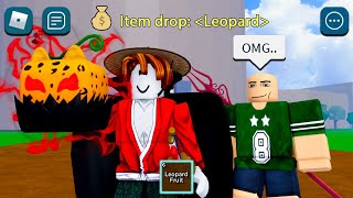 BLOX FRUITS  Second Sea FUNNY MOMENTS LEOPARD [upl. by Yrtneg]