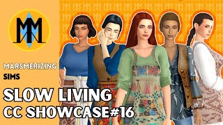 MARSMERIZINGSIMS  Slow Living CC Set  The Sims 4 CC Showcase 16 [upl. by Junette780]