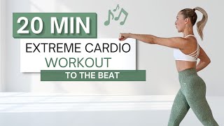 20 min NO REPEATS CARDIO HIIT WORKOUT  High Intensity  Move to The Beat ♫  Modifications Provided [upl. by Cornelle722]