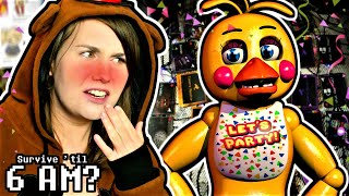 Playing FNaF Survive Til 6am with My Girlfriend Five Nights at Freddys Board Game [upl. by Ayotac]