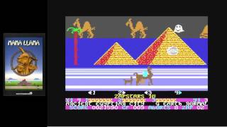 Mama LLama  C64 Gameplay and Commentary by Andrew Fisher [upl. by Ardnusal]