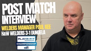 POST MATCH INTERVIEW Paul Kee on the 31 Derby Day Win over Dundela [upl. by Ollecram]