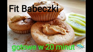 babeczki Bananowe Fit babeczki gotowe w 20 minut muffinki fitmuffinki [upl. by Hulbert998]