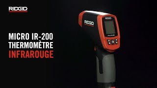 RIDGID Thermomètre infrarouge micro IR200 [upl. by Llehsram839]