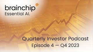 Investor Podcast Episode 4 BrainChip CEO Sean Hehir Quarterly Investor Update [upl. by Eissed]