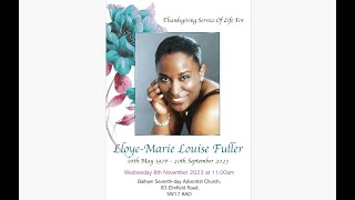 Funeral of LloyeMarie Louise Fuller 8th November 2023 [upl. by Templas]