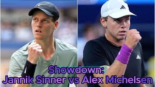 US Open 2024 Showdown Jannik Sinner vs Alex Michelsen [upl. by Adnirod]