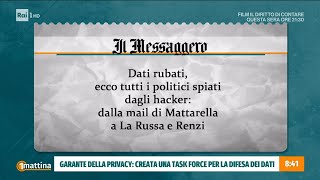 Garante della Privacy creata una task force per la difesa dei dati  Unomattina 30102024 [upl. by Libbie8]