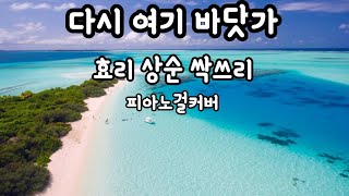 다시 여기 바닷가 피아노놀면뭐하니 싹쓰리피아노연주가사첨부 [upl. by Seibold557]