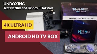 Unboxing TV Box H96 MAX V11 464GB  Android HD TV Box 4K Ultra HD [upl. by Graybill88]