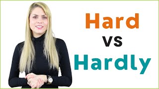 Hard vs Hardly Adverb Meaning Difference Grammar with Example English Sentences [upl. by Einotna]