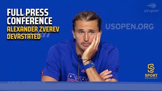 FULL PRESS CONFERENCE in 🇩🇪🇺🇸 Alexander Zverev after losing quarter final  US Open 2024  SDTV [upl. by Ace]