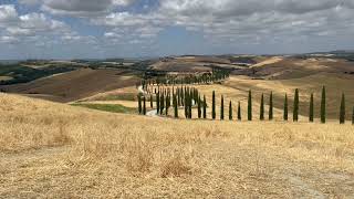 Asciano Tuscany Italy – relaxing panoramic view of beautiful landscape 4K [upl. by Manoff]