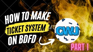 How to make ticket system in bdfd part 1 [upl. by Davena]