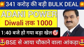 ADANI POWER SHARE LATEST NEWS  ADANI POWER SHARE PRICE  ADANI POWER SHARE TOMORROW TARGET  ADANI [upl. by Ettennat]