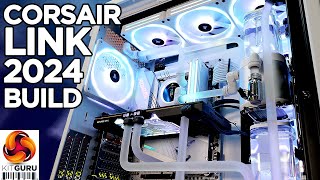 Corsair Hydro X iCUE Link  Hard Tube Custom Loop 5000 build [upl. by Netsrijk427]