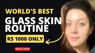 Affordable Glass Skin Routine I Best Affordable Skincare Brands in India I Skincare Under RS 1000 [upl. by Jorgan]