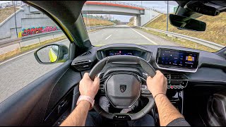 NEW Peugeot 208 GT 2024 12 HYBRID 136HP 0100 POV Test Drive 1980 Joe Black [upl. by Rorrys]