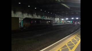 The Class 66 DB Cargo with Rail Containers amp Class 802 TransPennine Express was arrived at Carlisle [upl. by Nalon]