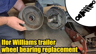 Ifor Williams wheel bearing replacement 1628 [upl. by Eikcin626]