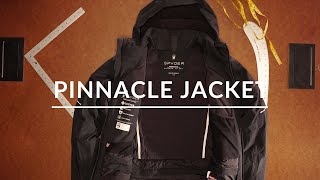 Spyder Mens Pinnacle Jacket 2022  Designer Details [upl. by Nylemaj]