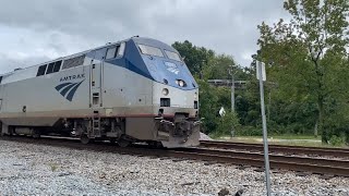 AMTK 207 leads train 138 the northeast regional passing through Suffolk VA 92524 [upl. by Laeria]