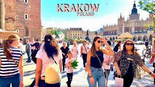 Krakow Poland 🇵🇱  May 2022  Summer 🌞 Walking Tour 4KHDR ▶207 min [upl. by Lear]