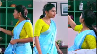 Tamil Serial Actress Nakshatra Saree Rare Iduppu [upl. by Aser431]