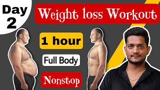 1 HOUR FULL BODY FAT BURN HOME WORKOUT Arm amp Back Cardio Ab Leg amp Thigh Stretch weightloss [upl. by Higbee]