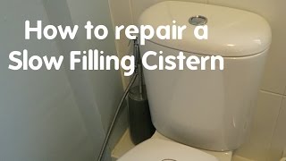 Toilet Repair Slow Filling Cistern Repair [upl. by Modnar]