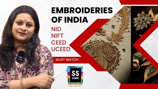 Embroidery Techniques of India Static GK for NIFT NID UCEED 2024 [upl. by Stoll]