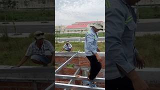 Processing light steel box floors shorts construction building [upl. by Nnaasil]