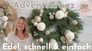 So einfach und günstig kannst du deinen Adventskranz selber machen [upl. by Avad983]