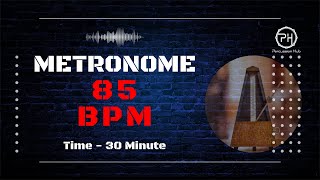 85 BPM Metronome  30 Minute [upl. by Llertrac]