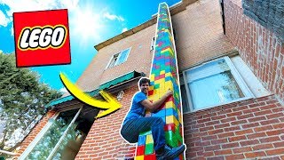 ¡CONSTRUIMOS LA TORRE DE LEGO MÁS ALTA DEL MUNDO 1000 BLOQUES 😱 EN LA VIDA REAL [upl. by Salta]