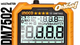 INGCO DM7502 CHEAPO Multimeter Review amp Teardown [upl. by Alakcim]