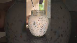 🤤overnight soaked oats weight loss diet shorts oatsrecipe [upl. by Ridley245]